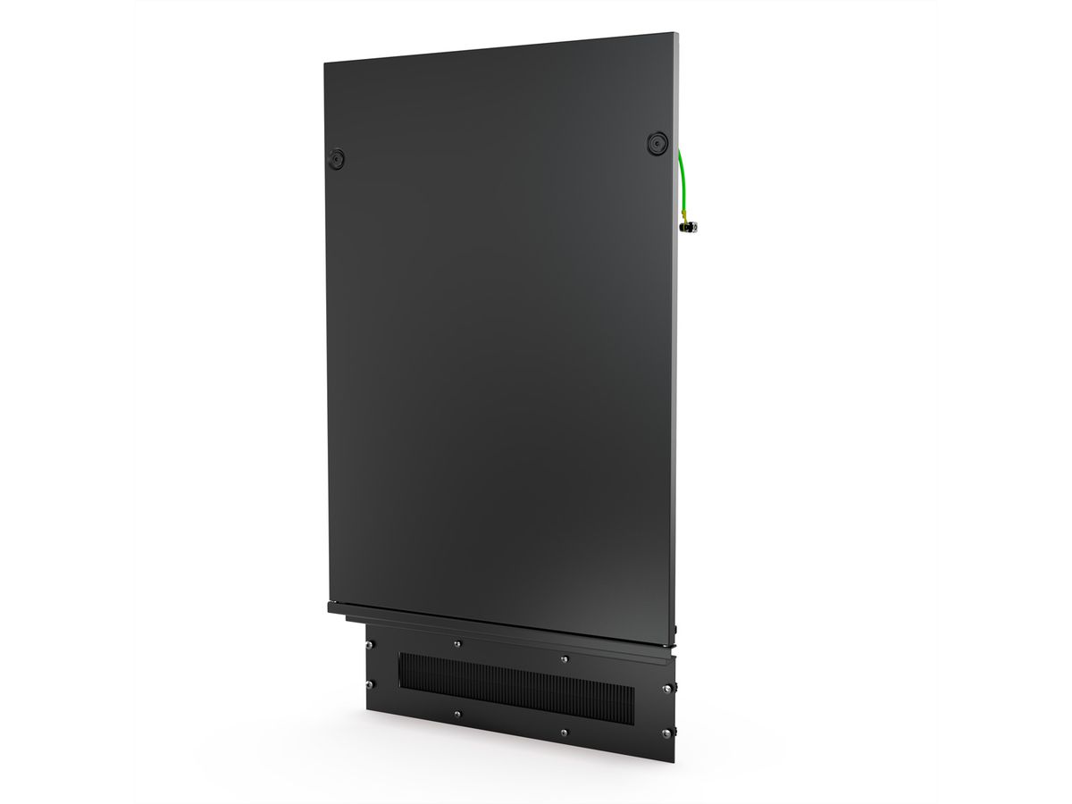 SCHROFF Novastar achterwand met kabelgoot, RAL 7021, 20 HE 553W