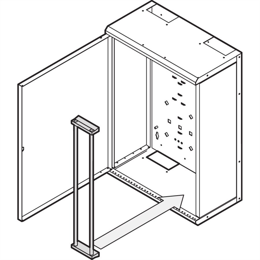 SCHROFF LAN behuizing LSA+ beugel