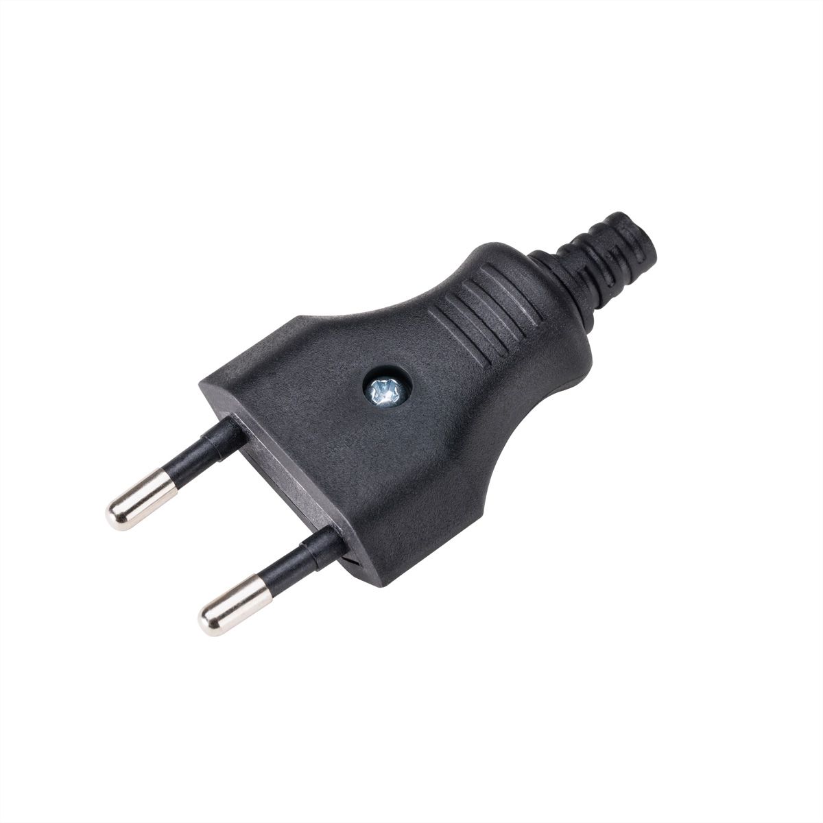 BACHMANN Euro flat plug 2.5A/250VAC, Mounting, black