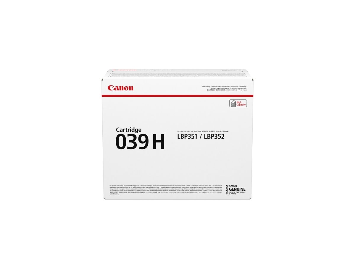 Canon 039H tonercartridge 1 stuk(s) Origineel Zwart