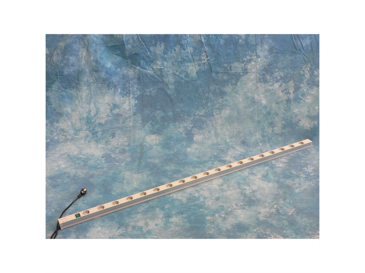 SCHROFF Socket Strip, SCHUKO, 19 Sockets, With Switch