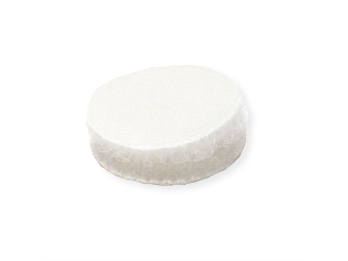 VELCRO® klittenbandstippen zelfklevend haken en lussen 16 mm x 16 sets Wit