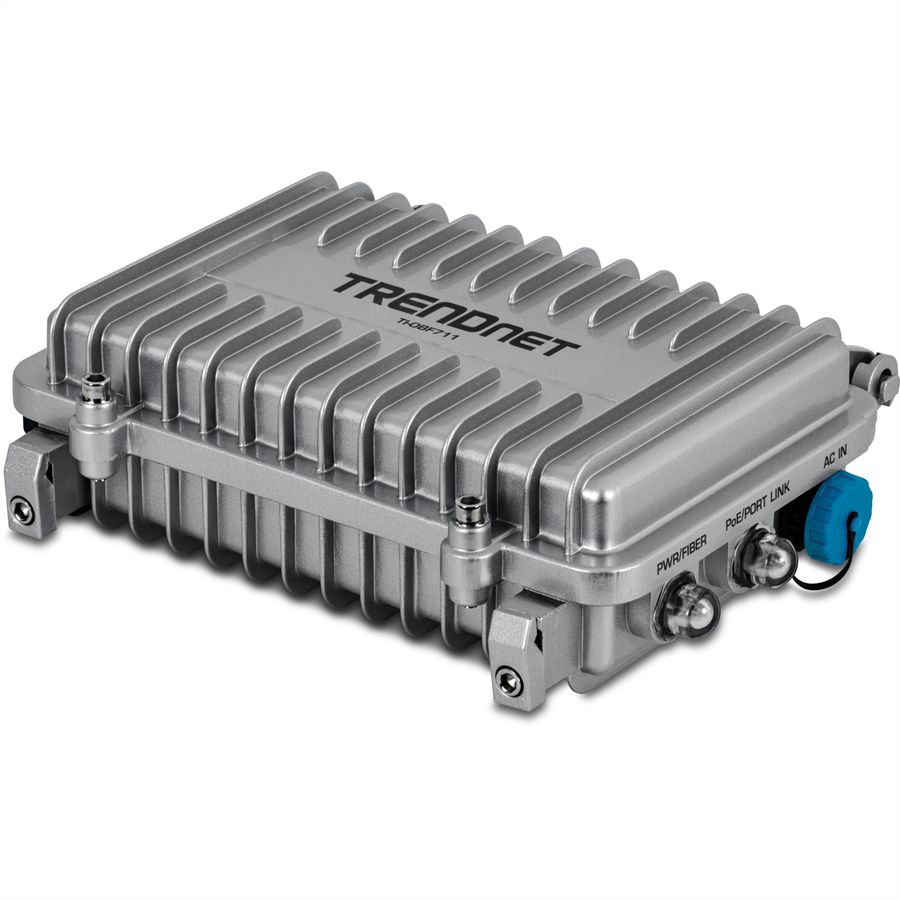 TRENDnet TI-OBF711 Industrial Outdoor 10G SFP+ to 10G PoE++ Media Converter (95W)