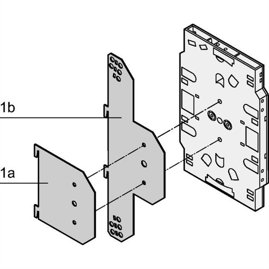 SCHROFF Insertion Plate for Splicing Cassettes, Without Cable Ducting