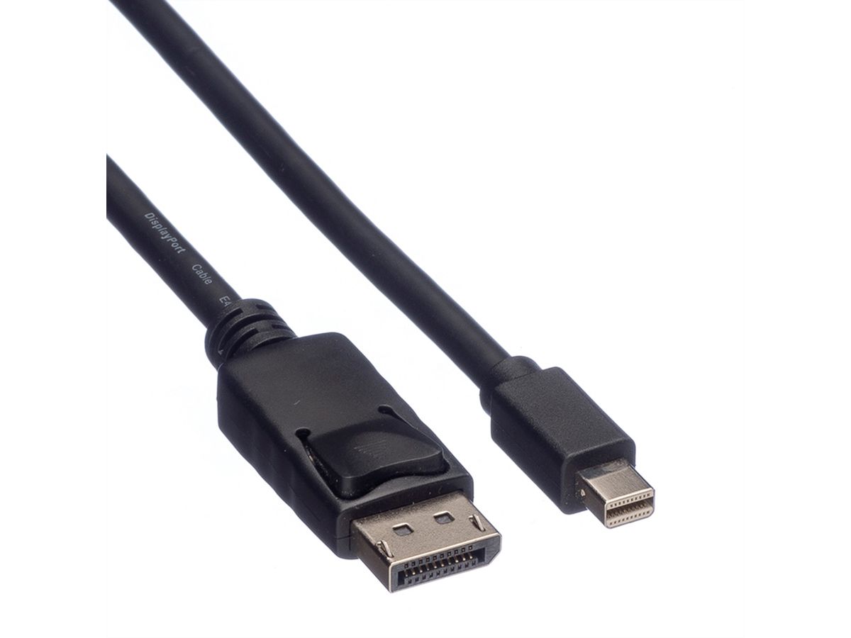 ROLINE DisplayPort Cable, DP - Mini DP, M/M, black, 3 m