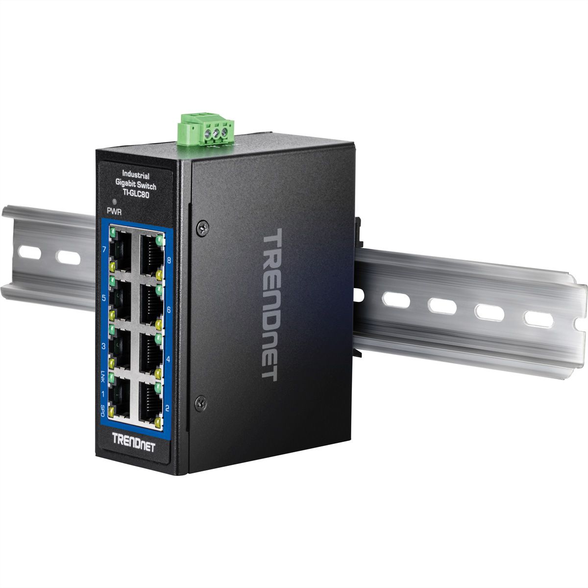 TRENDnet TEG-S3160 8-Port Industrial Gigabit DIN-Rail Mini Switch