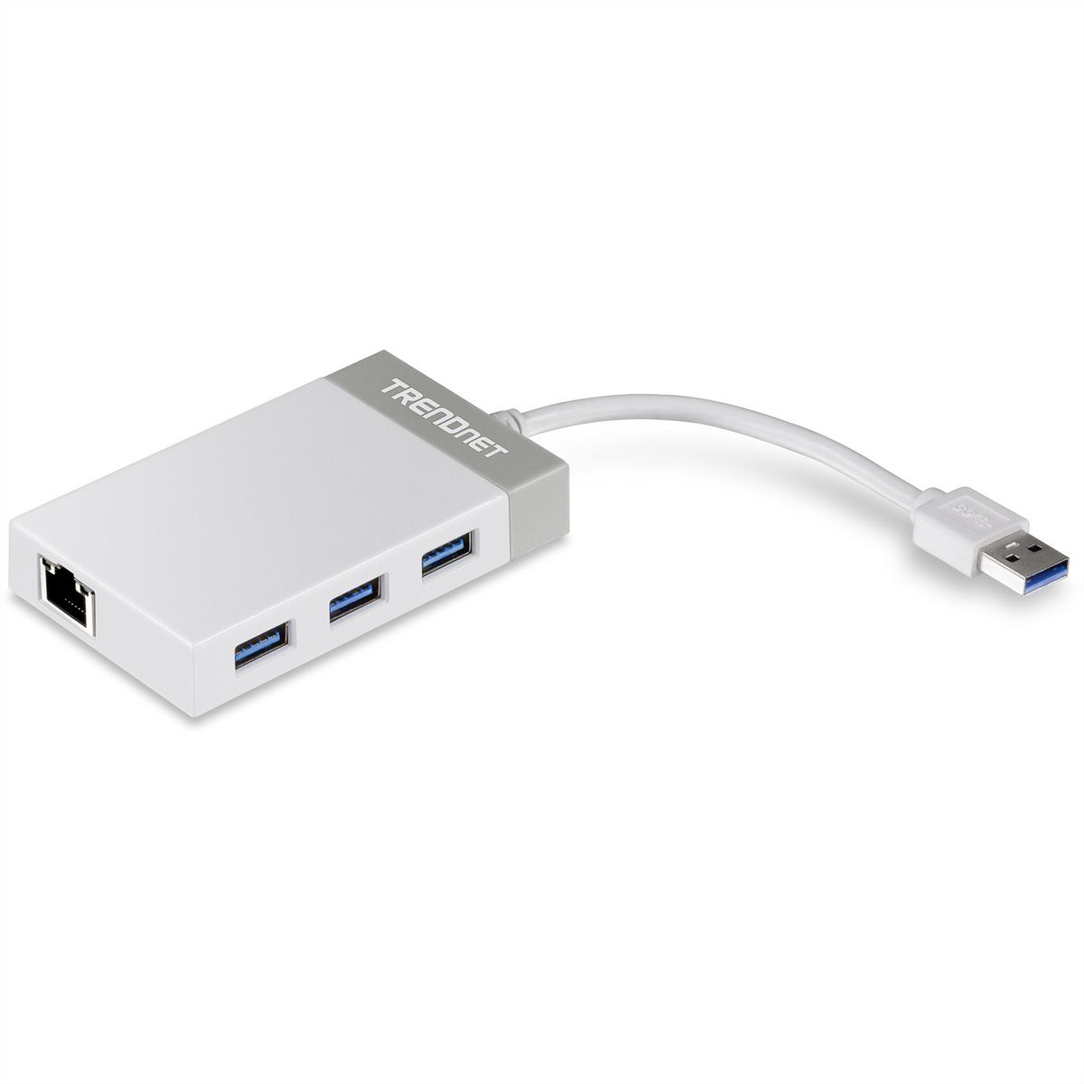 TRENDnet TU3-ETGH3 USB 3.0 naar Gigabit-adapter + USB-hub