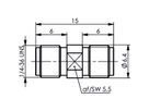 TELEGÄRTNER SMA Bulkhead Adaptor