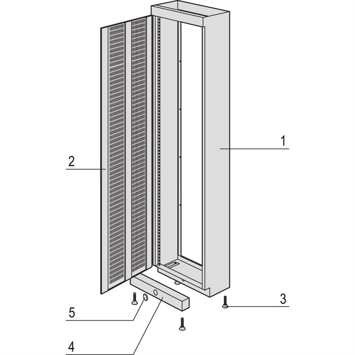 SCHROFF Etsirack Cabinet Frame, 1 Piece