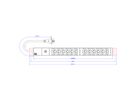 BACHMANN 19" 1U 12xC13 2.0m CEE7/7