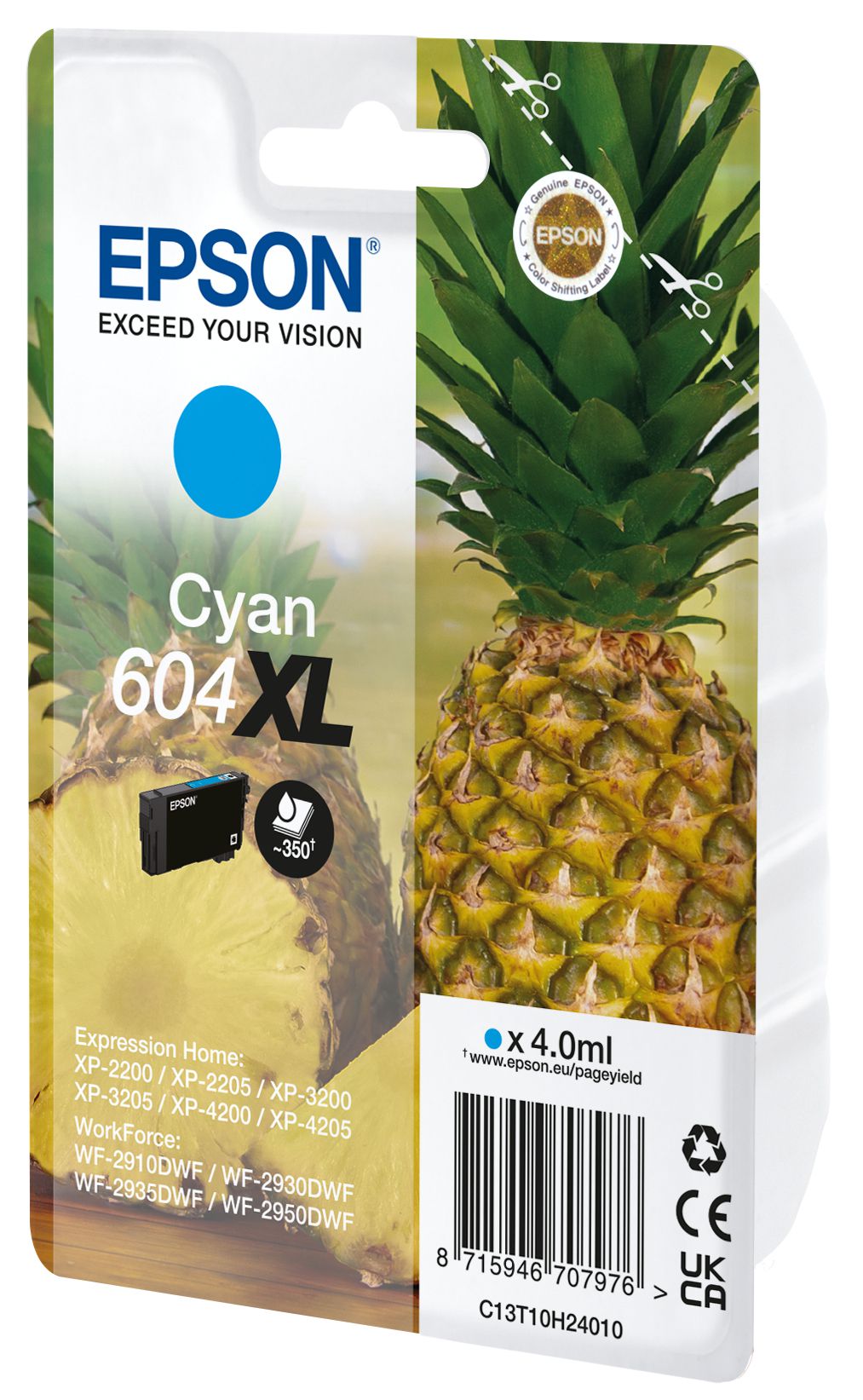 Epson 604XL ink cartridge 1 pc(s) Original High (XL) Yield Cyan