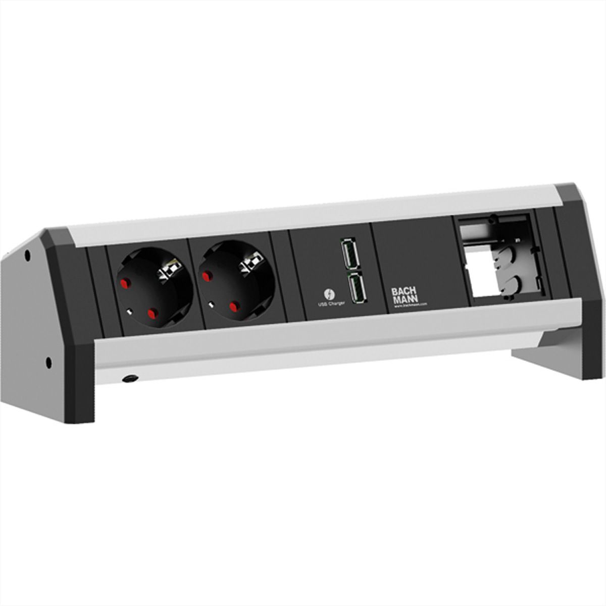 BACHMANN DESK 2x earthing contact 1x USB Charger 1x ABD, 0 m