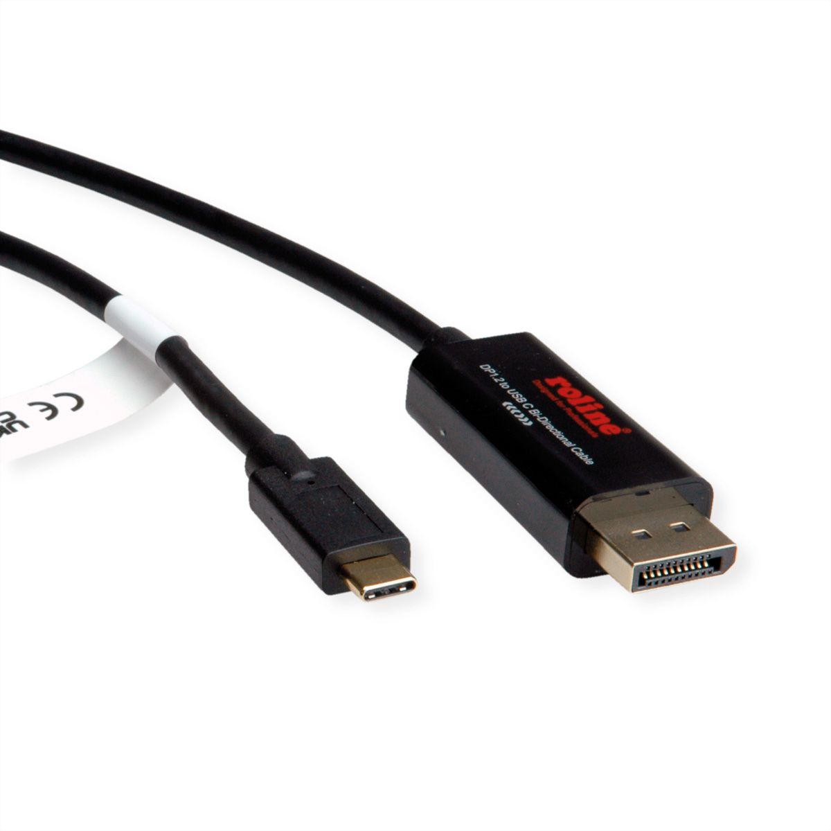 ROLINE Adapterkabel USB-C - DisplayPort, v1.2, bidirectionel, M/M, 2 m