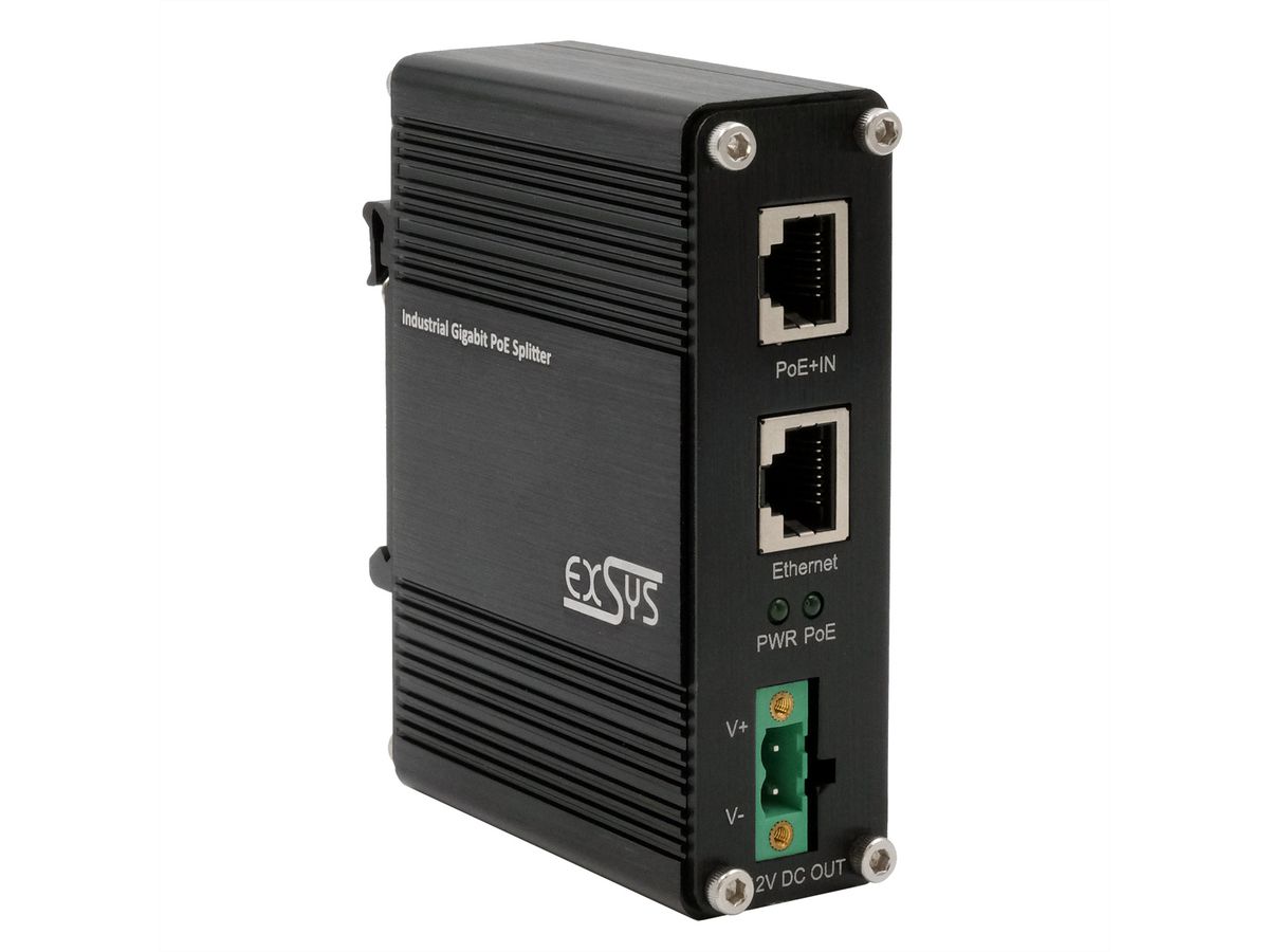 EXSYS EX-60325 10/100/1000 PoE+ splitter