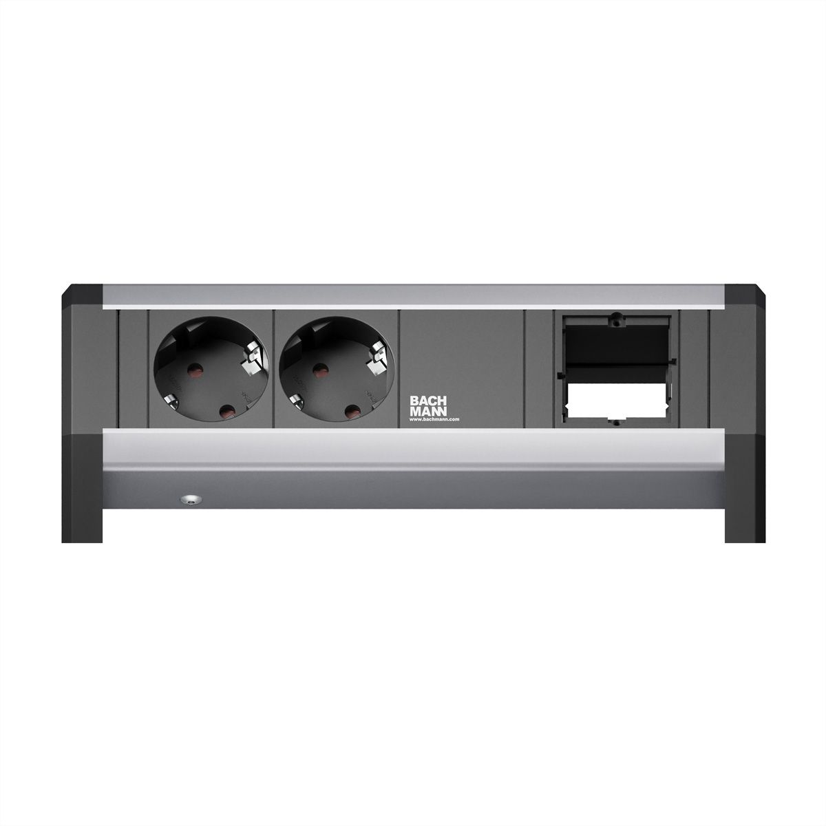 BACHMANN DESK 2xCEE7/3 1xCM GST18, black