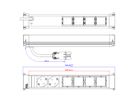 BACHMANN POWER FRAME Groot 2x geaard stopcontact 4x ABD