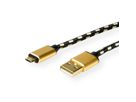 ROLINE GOLD USB 2.0 Cable, A - Micro B (reversible), M/M, 1.8 m