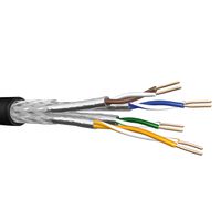 DRAKA UC900PE SS23 S/FTP-Kabel, Cat.7, AWG 23, zwart op haspel, Per meter, zwart