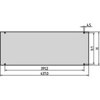 SCHROFF Inpac voorpaneel, 2 HE, 2,5 mm, Al, geanodiseerd, onbehandelde randen