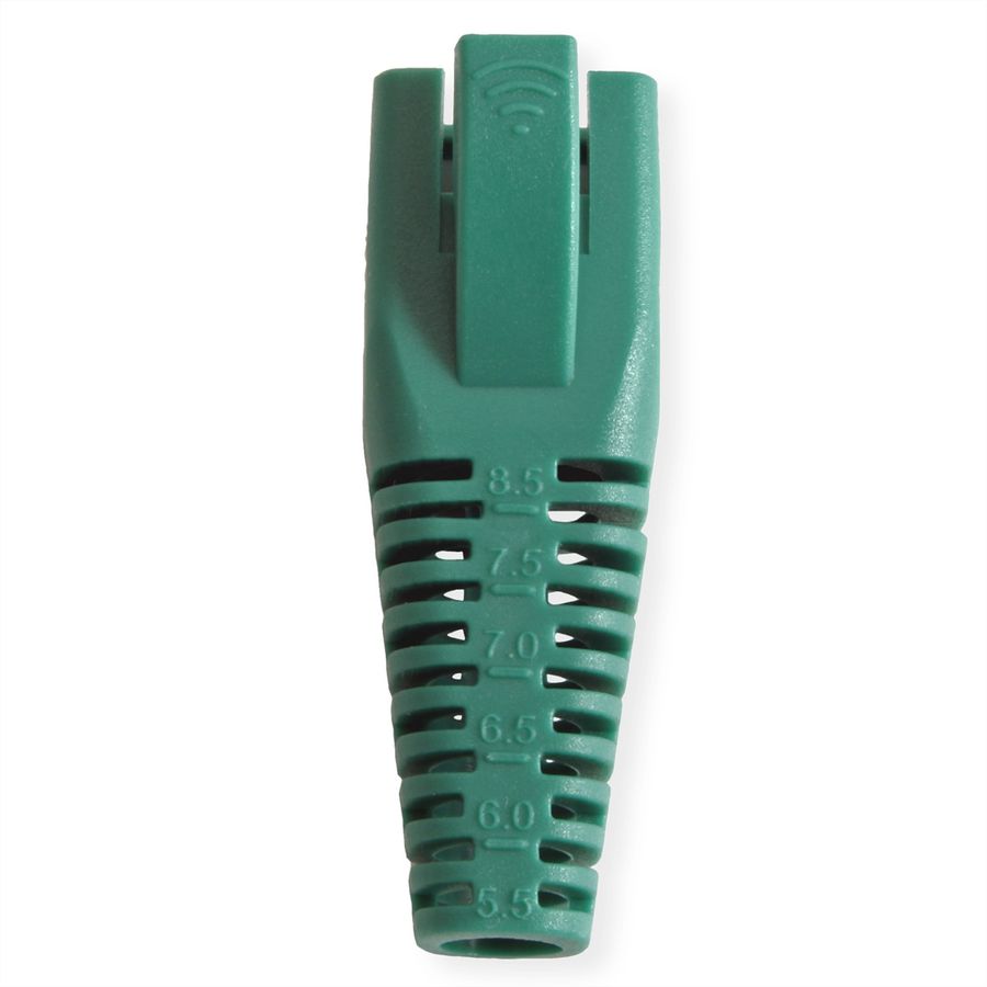ROLINE Kink Protection Hood for RJ45, cuttable, 10 pcs., green