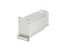 SCHROFF insteekmodule met frame PRO, gladde afdekking, 1 connector, 3 HE, 8 HE, 227 mm