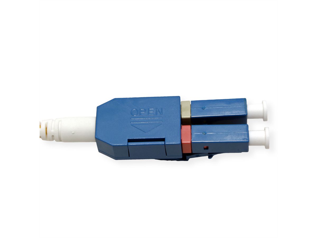 ROLINE glasvezelkabel duplex 9/125µm OS2, LC/LC , UNIBOOT, geel, 15 m