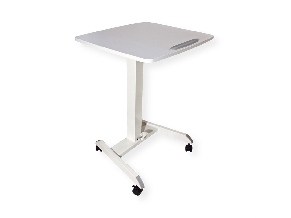 ROLINE PC Standing Workstation, height adjustable, tiltable, white