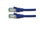 ROLINE RM Patchkabel Cat.6A S/FTP (PiMF), blauw, 1 m