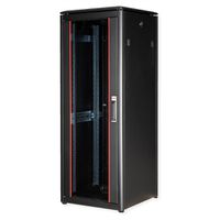 ROLINE 19-inch netwerkkast Pro 32 U, 600x600 BxD Glazen deur zwart