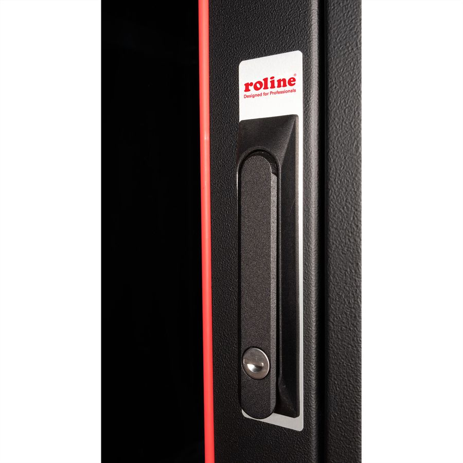 ROLINE 19-inch netwerkkast Pro 26 U, 600x600 BxD Glazen deur zwart