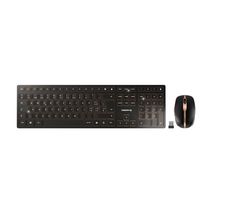 CHERRY DW 9100 SLIM toetsenbord Inclusief muis Universeel RF-draadloos + Bluetooth QWERTZ Zwitsers Zwart