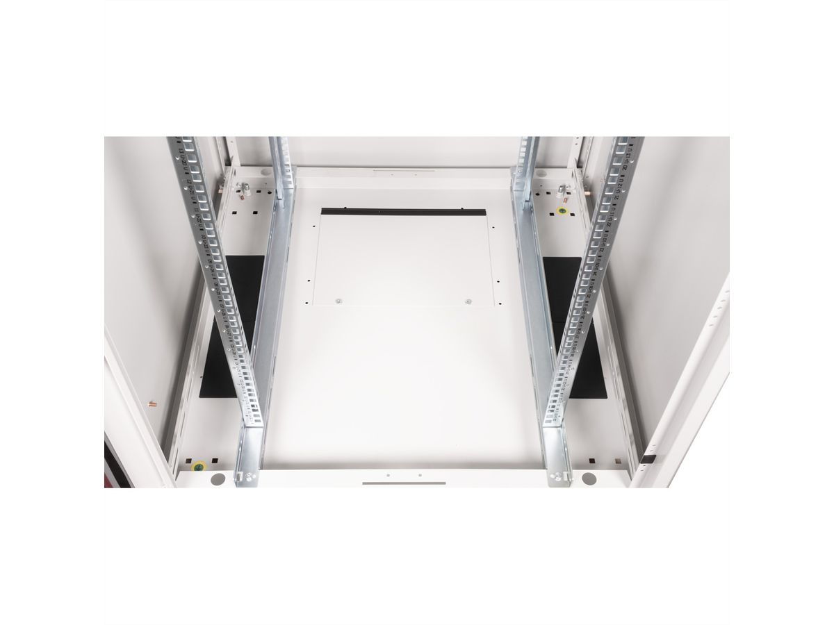 ROLINE 19-inch netwerkkast Basic 32 U, 800x800 BxD Glazen deur grijs