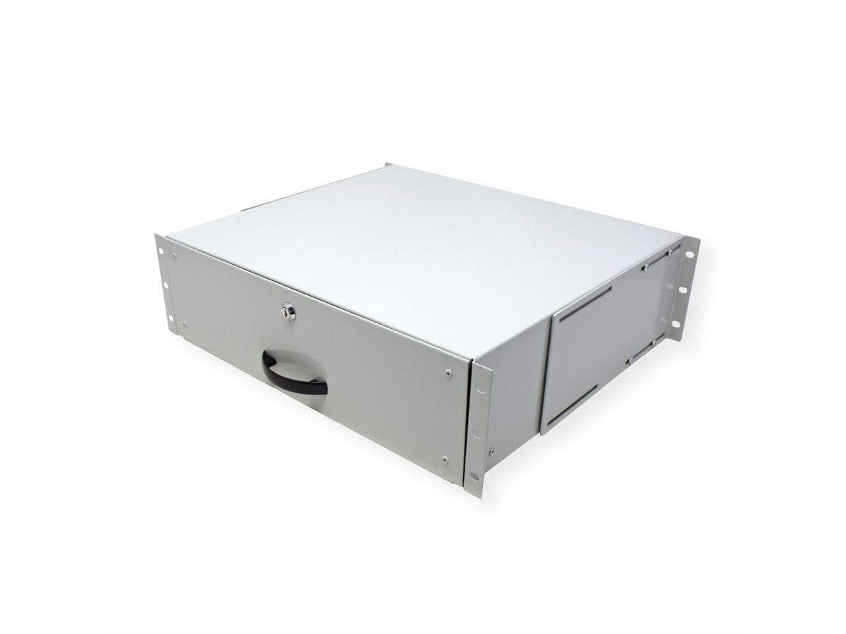 ROLINE 19-inch keyboard drawer 3 U, 400 T lockable grey