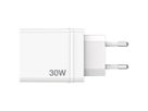VERBATIM Ladeadapter 30W GaN weiß