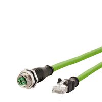 METZ CONNECT Verbindungsleitung M12 BU-RJ45 ST, 8-pol X-kodiert, gerade-gerade, 5 m