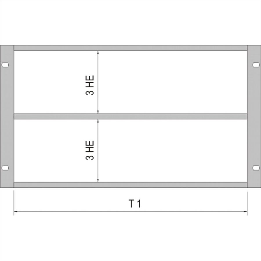 SCHROFF Combined Mounting Kit for Chassis, 84:0 HP