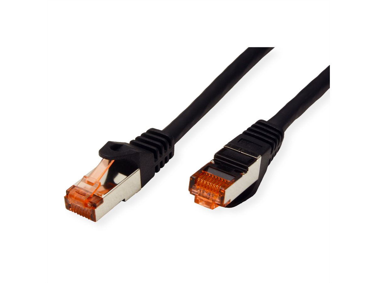 ROLINE S/FTP Patch Cord Cat.6 Component Level, LSOH, black, 0.3 m