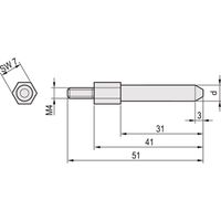 CODING PIN REAR FRAME SNCF D6,0