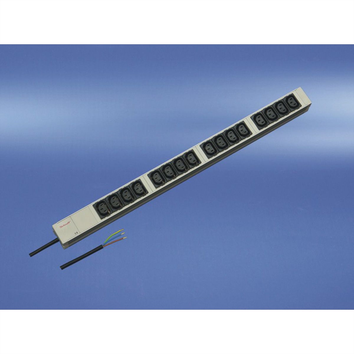 SCHROFF Socket Strip, IEC C13 With Open End Connection Cable, 16x IEC C13