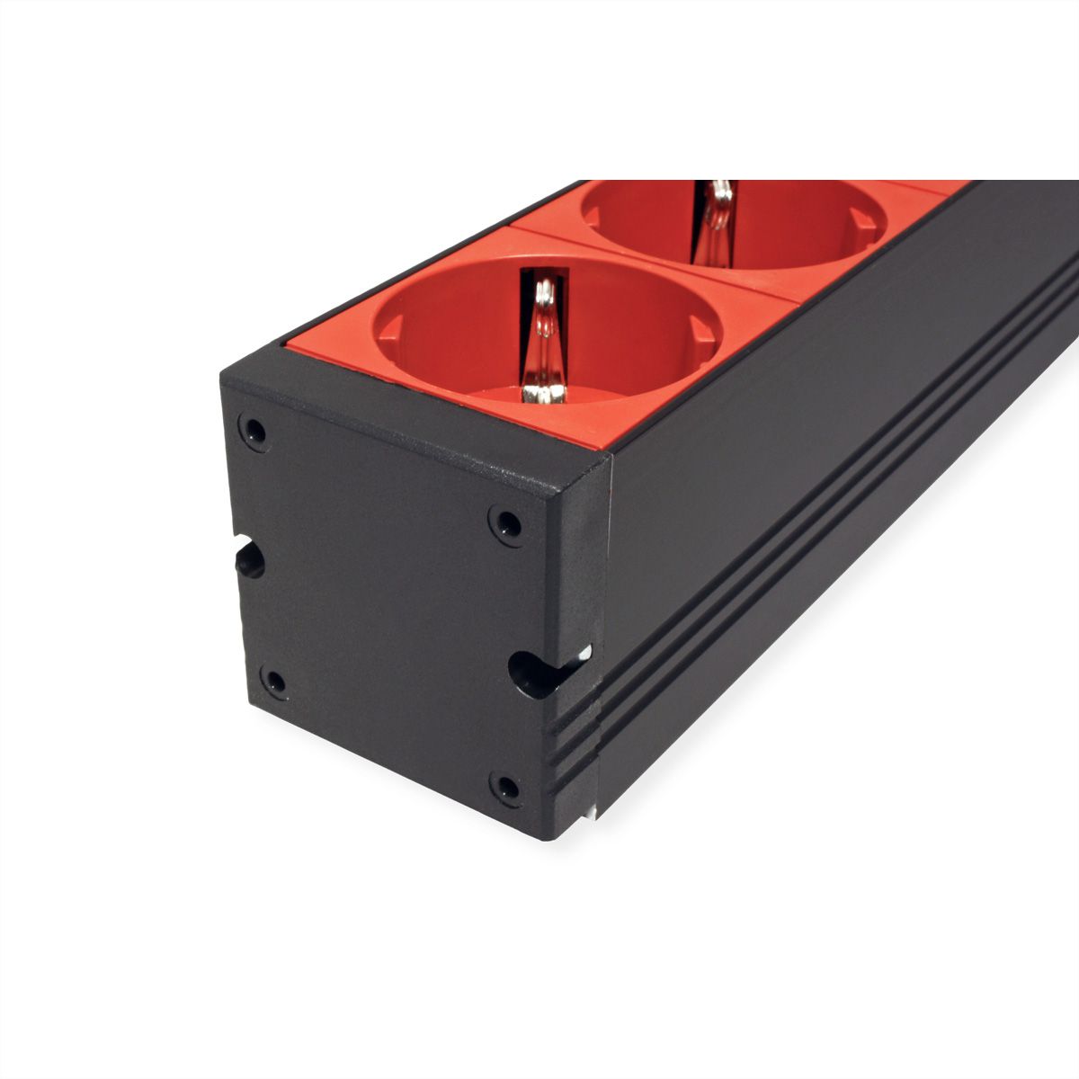 BACHMANN Stekkerdoos 19" 9x geaard C20 stekker, zwart