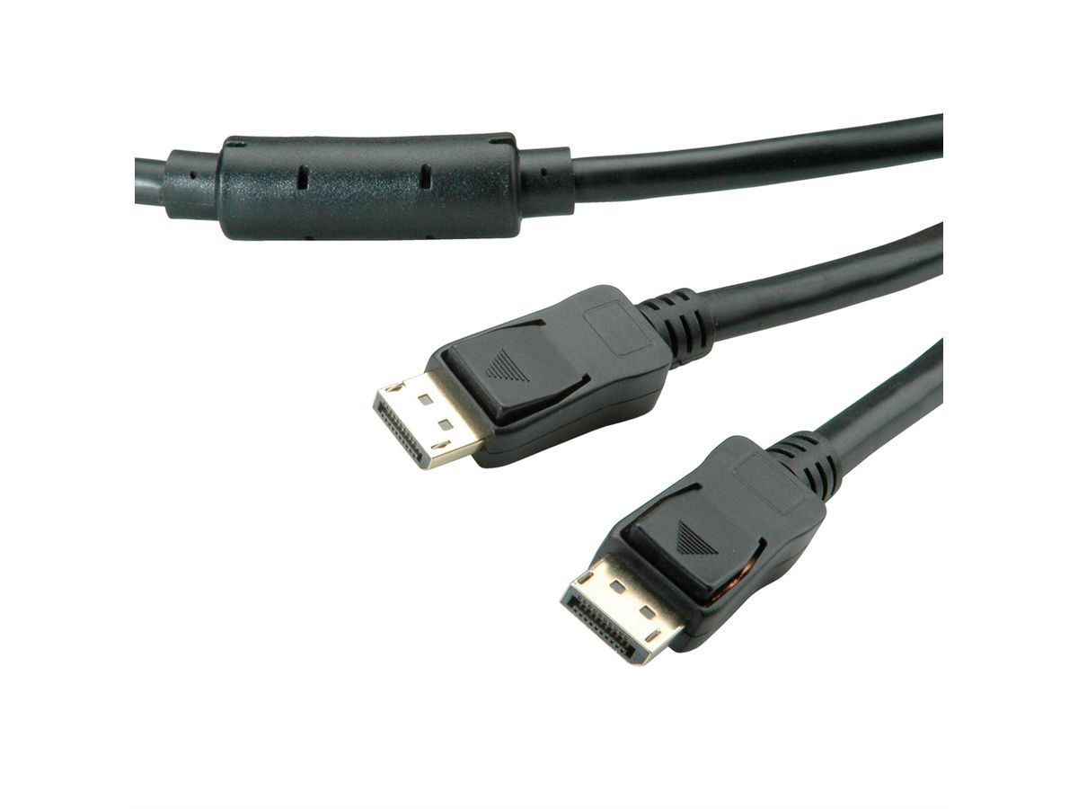 VALUE DisplayPort Active Cable, v1.2, active, M/M, 15 m