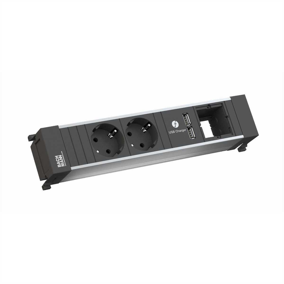 BACHMANN POWER FRAME Medium 2x earthing contact 1x USB Charger 1x ABD