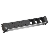 BACHMANN POWER FRAME 3xUK 90° 3,15A 3xCM, Electricity 0.2m GST18 United Kingdom
