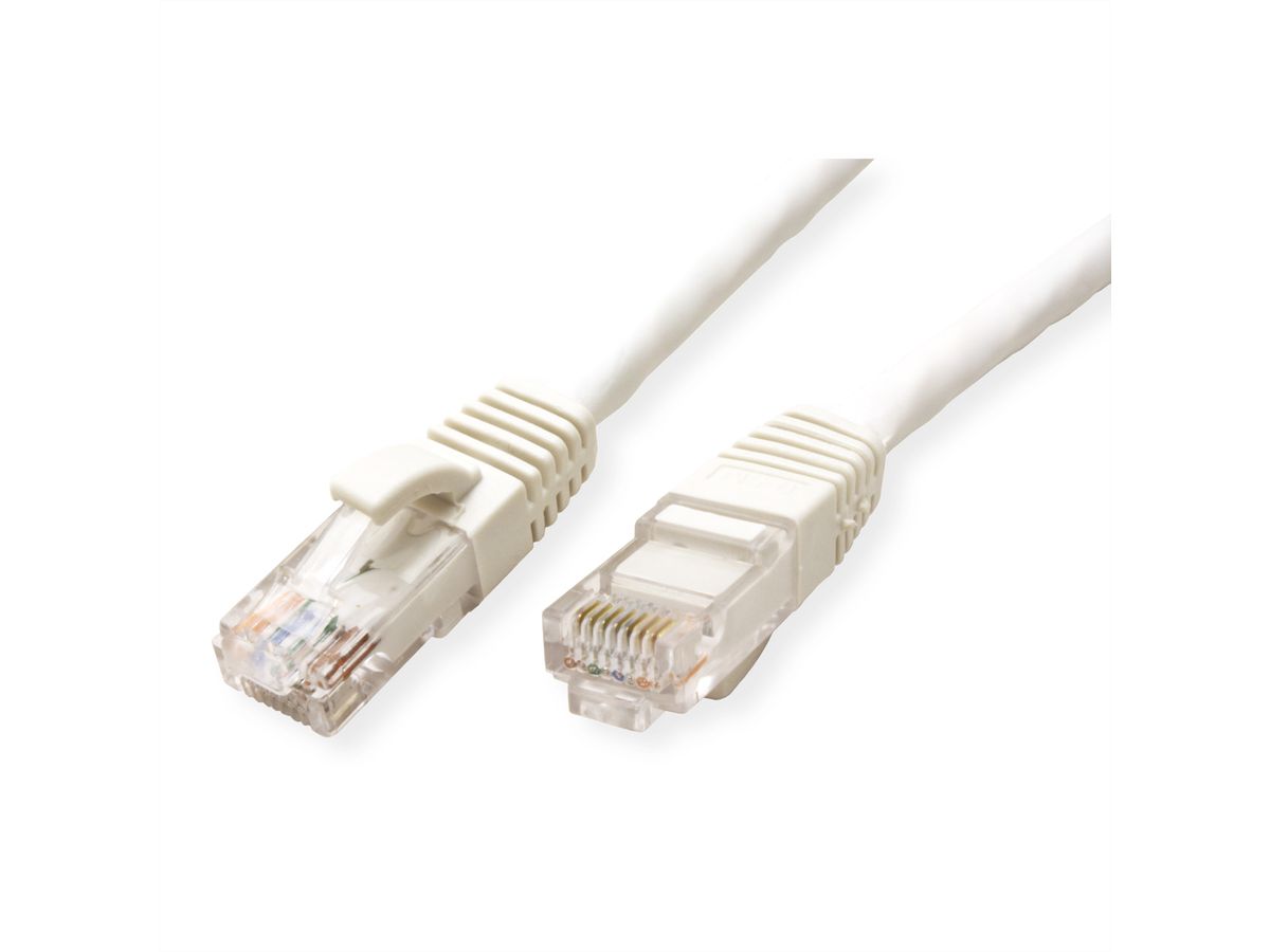 VALUE UTP Cable Cat.6 (Class E), halogen-free, white, 7 m