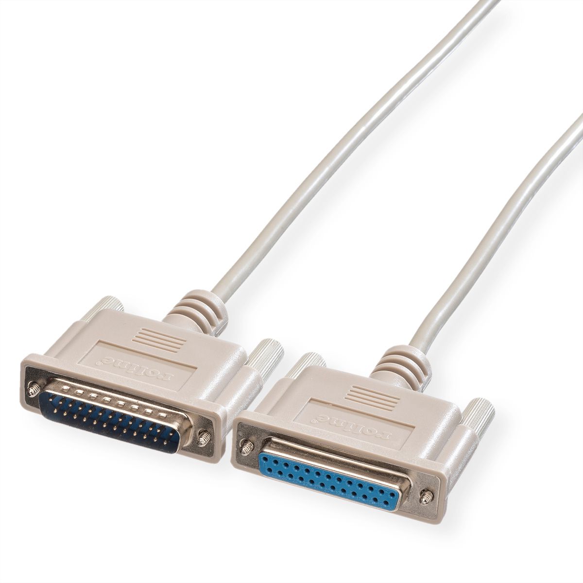 ROLINE RS232 kabel D25 M/F, 4,5 m