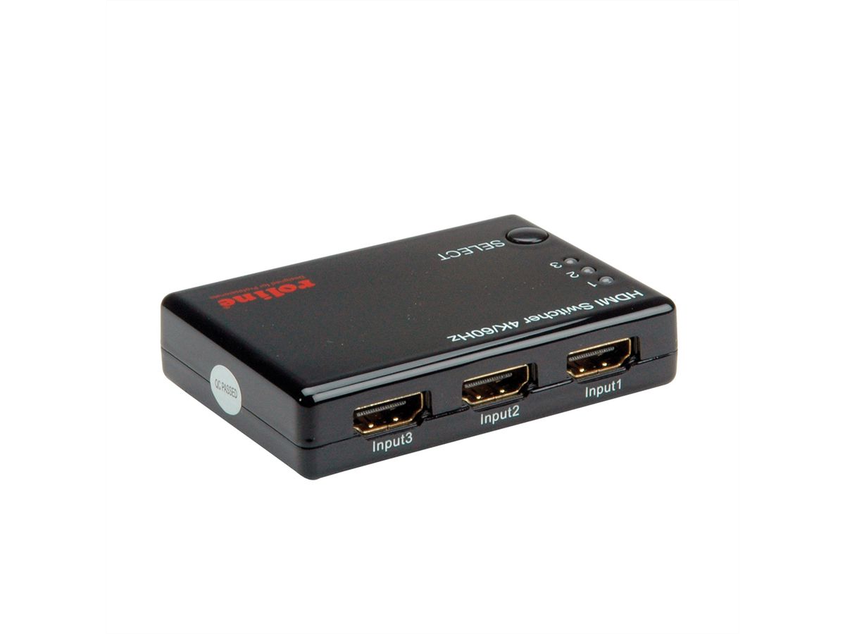 ROLINE 4K HDMI Switch, 3-voudig