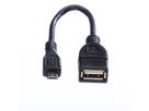 VALUE USB 2.0 Cable, A - Micro B, F/M, OTG, 0.15 m