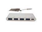 ROLINE USB 3.2 Gen 1 Hub, 4 Ports, Type C connection cable, with Power Supply (PD)