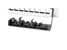 ROLINE Keystone 19'' Module Frame, empty, 24 ports, shielded, clip fixing, black