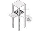 SCHROFF 19" uitschuifbare plank voor Varistar, Novastar, Eurorack, 70 kg, RAL 7021, 553W 900D